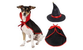 Dog Vampire Costume 2-in-1 set for Halloween