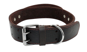 Genuine Leather Dog Collar with Quick Grab Handle