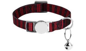 Plaid Breakaway Cat Collar with Metalic Buckle