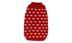 Printed Heart Sweater for Dogs