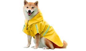 Waterproof Dog Raincoat with Reflective Strip
