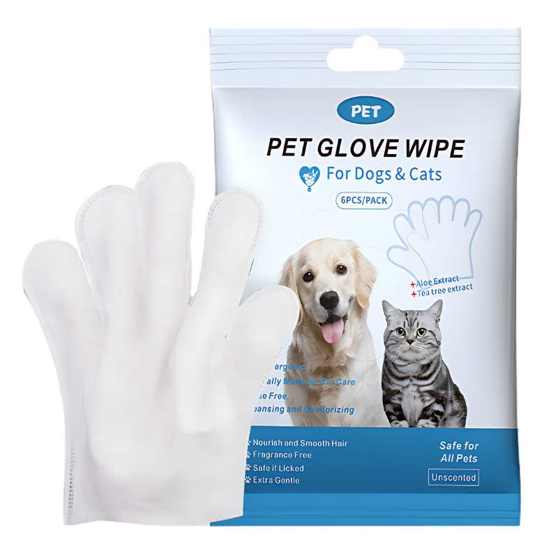 Hypoallergenic Cleaning Wipes for Dogs & Cats (6pcs/pack)
