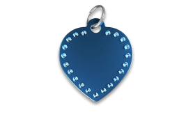 Luxury Heart Dog Tag