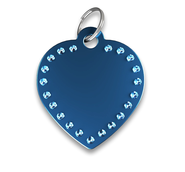 Luxury Heart Dog Tag
