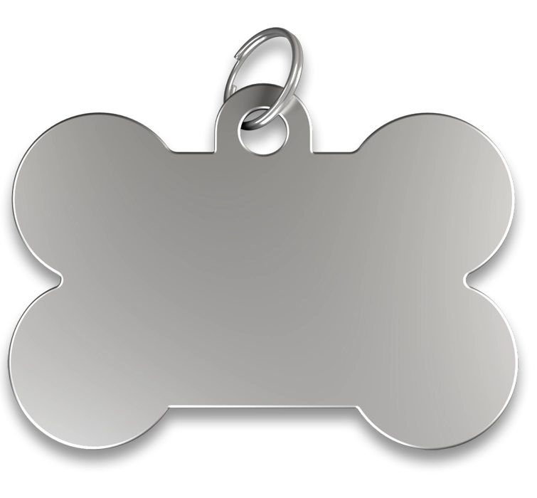 Engraved Bone Dog Tag