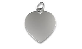 Engraved Heart Dog Tag