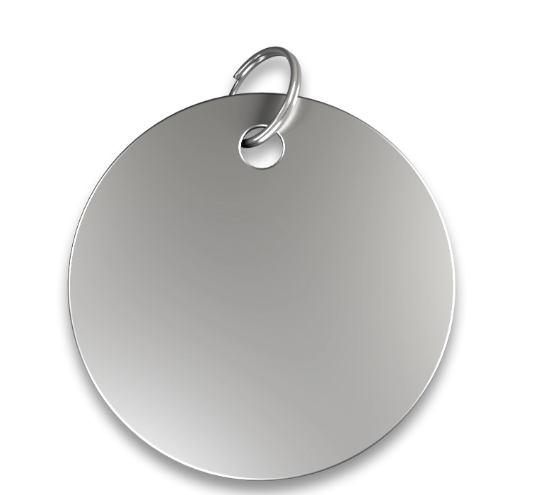 Engraved Circle Dog Tag