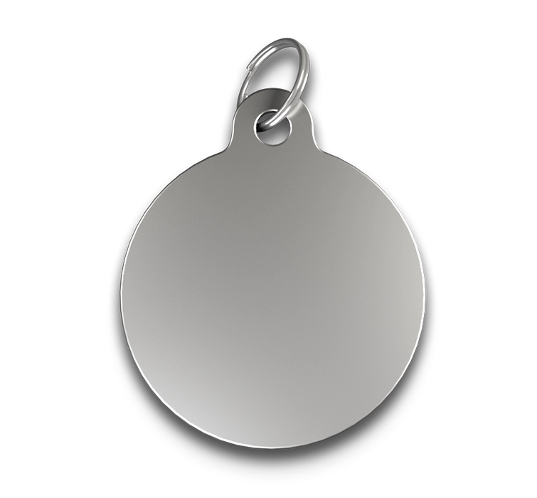 Engraved C-Circle Dog Tag