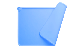 Waterproof Silicone Dog Feeding Mat with Raised Edges - Perfect Pet Bowl Mat