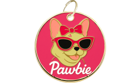Engraved Pawbie Dog Tag
